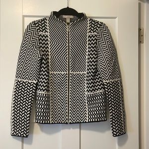 Banana Republic zip front sweater, size small